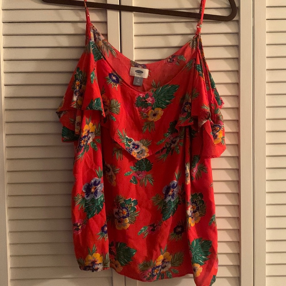 Blouse, Old Navy, xl, red